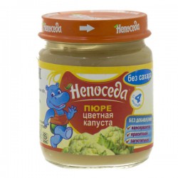 Пюре Непоседа цветная капуста без сахара с 4 мес 100 г