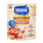 Каша молочная, Nestle (Нестле) 190 г Шагайка мультизлаковая яблоко абрикос гранат с воздушными фигурками с 12 мес