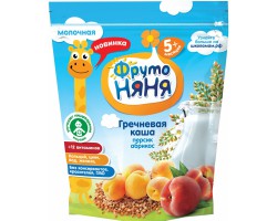 Каша молочная Фрутоняня гречневая персик абрикос с 4 мес 200 г