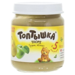 Пюре Топтышка яблоко груша с 4 мес 100 г