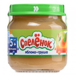 Пюре Спеленок яблоко груша без сахара с 5 мес 80 г