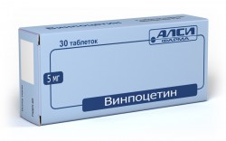 Винпоцетин, таблетки 5 мг 30 шт