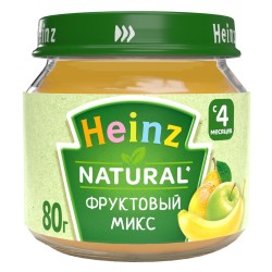 Пюре Heinz фруктовый микс (без сахара) 1 шт. 80 г