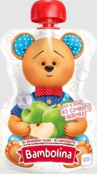 Пюре Bambolina яблоко с 4 мес. 100 г