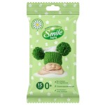 Салфетки влажные, Smile Baby (Смайл) 15 шт Бэби фитолиния ромашка и алоэ
