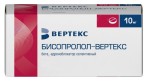 Бисопролол-Вертекс, таблетки покрытые пленочной оболочкой 10 мг 15 шт