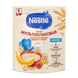 Каша молочная Nestle мультизлаковая с земляникой и бананом с 8 мес 200 г