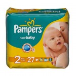 Подгузники, Pampers (Памперс) 3-6 кг №27 нью беби-драй мини